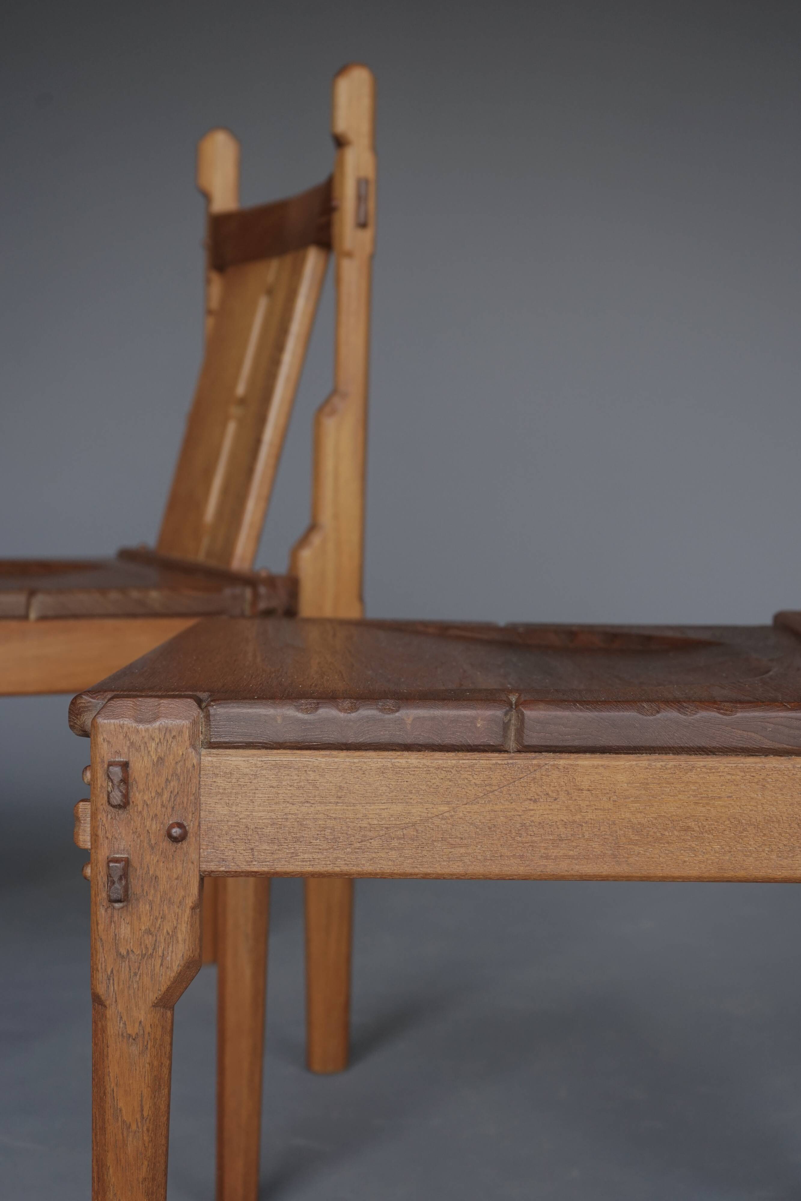 Rare Dutch Dutch side chairs by Alexander Kropholler, 1930s