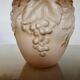 Art Deco vase in moulded pink glass, signed "Souchon Neuvesel", 1940s.