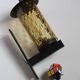 Metal and blown glass sconce from the 1950s