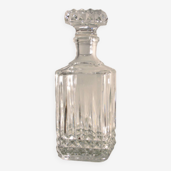 Carafe à whisky en cristal taillé vintage