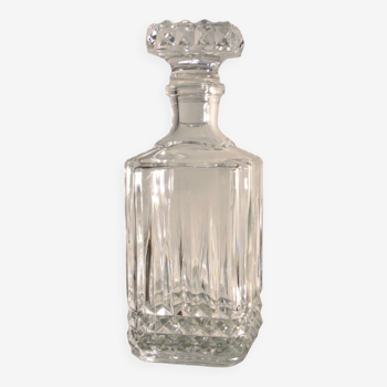 Vintage cut crystal whiskey decanter