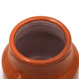 Orange ceramic bonbonnière by Mado Jolain, 1950s.