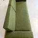 Vintage 3-seater sofa, green, solid wood, 70s/80s design