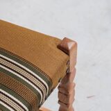 Danish Mid-Century Oak Upholstered Dining Chairs (6)