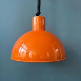 Orange Fog & Morup enamel pendant lamp by Joe Hammerborg