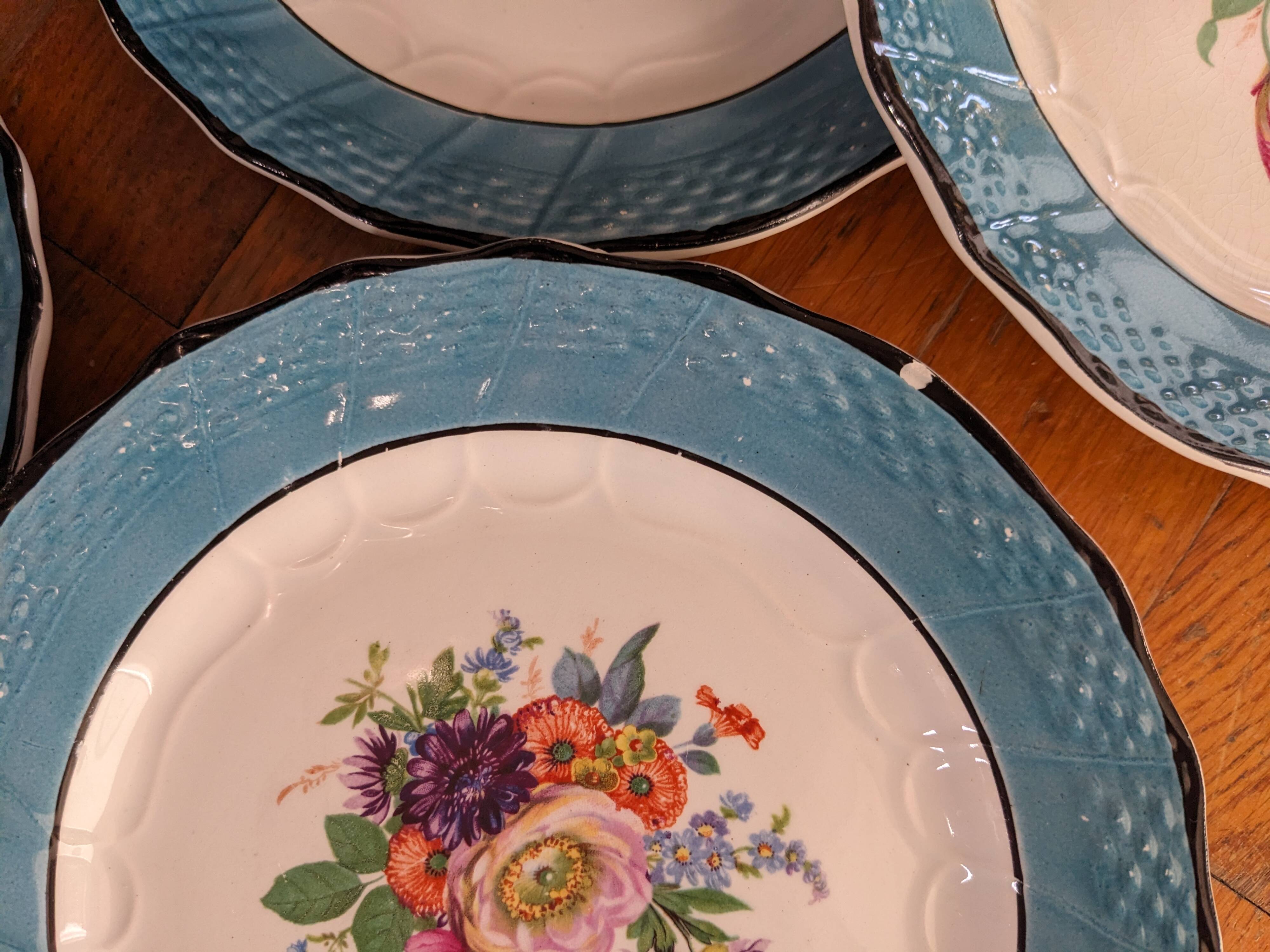 Moulin des Loups Terre de Fer dessert plates