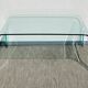 Table basse verre carrée. Vintage 90s