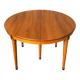 Louis XVI style dining table in cherry wood with extension.