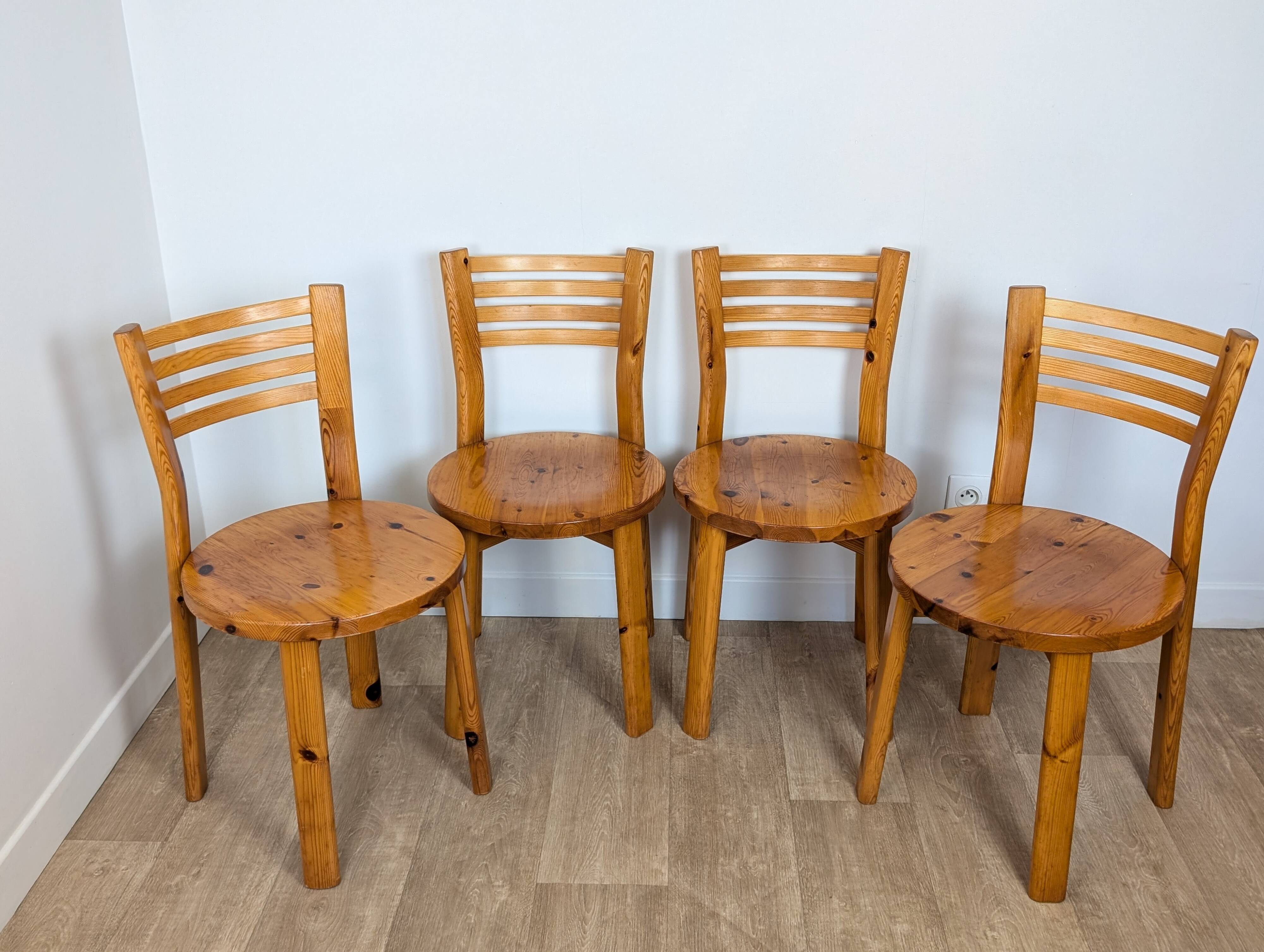 80s pine chairs