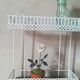 Open metal shelf