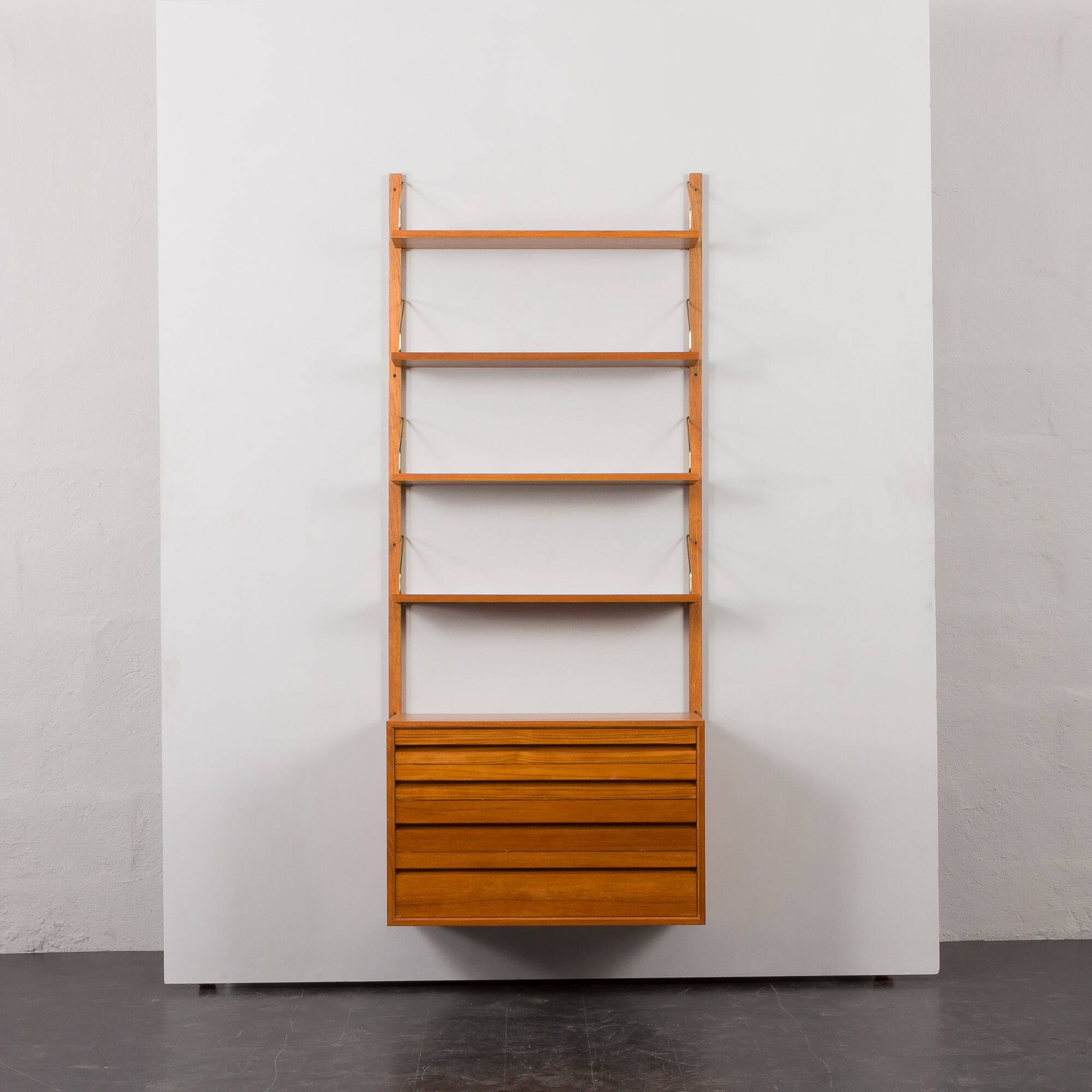 Teak wall unit by Poul Cadovius for Cado, Denmark, 1960