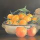 Oil on canvas, still life with fruit