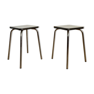 Pair of stools in Formica