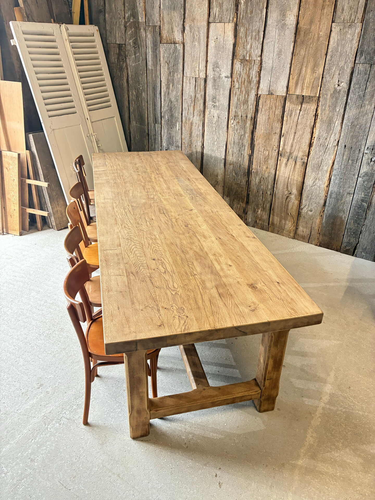 XXL farmhouse table in solid oak