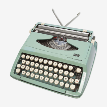 Machine à écrire Smith Corona verte