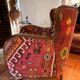 Pair of Roche Bobois armchairs — limited edition in oriental kilim