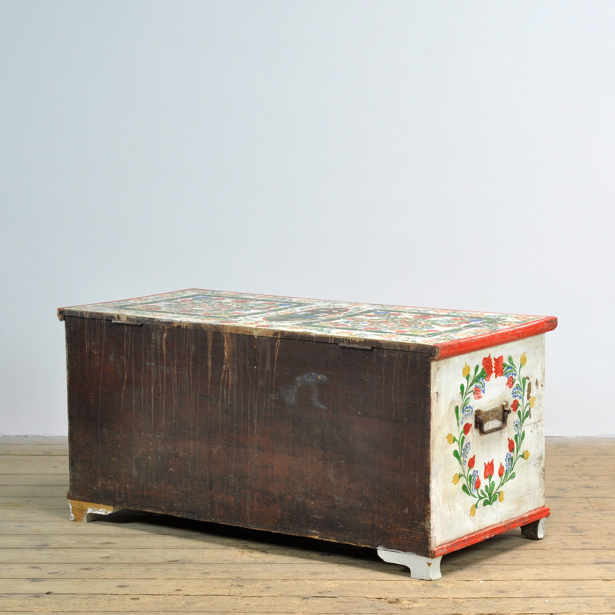Folk art bridal chest, dated 1948