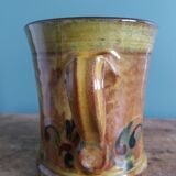 Handmade terracotta mug cup