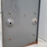 Metal locker cabinet Ronéo 1950 industrial