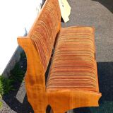 vintage beech storage bench