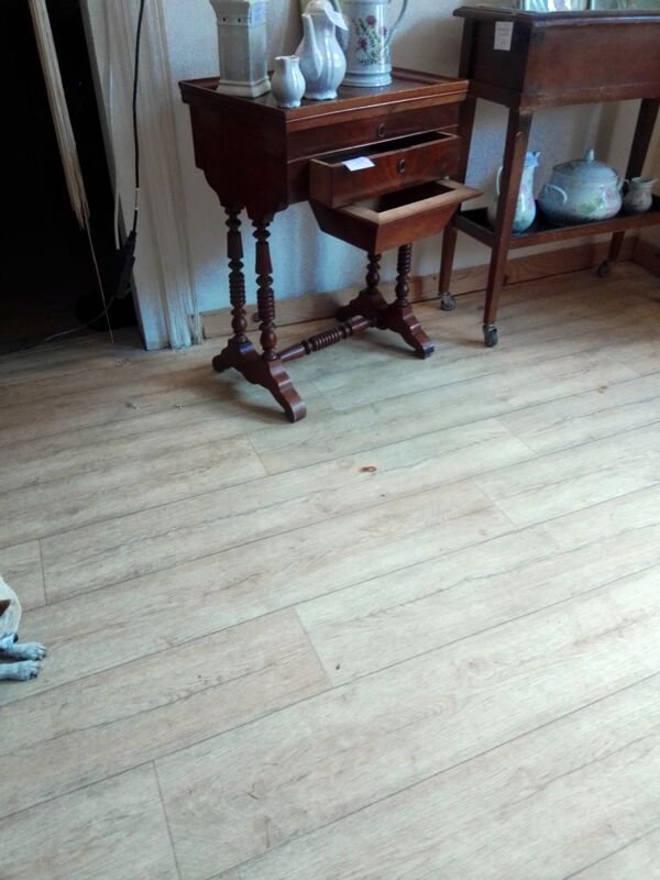 Travailleuse Louis Philippe en acajou
