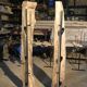 Eucalyptus and metal floor lamp