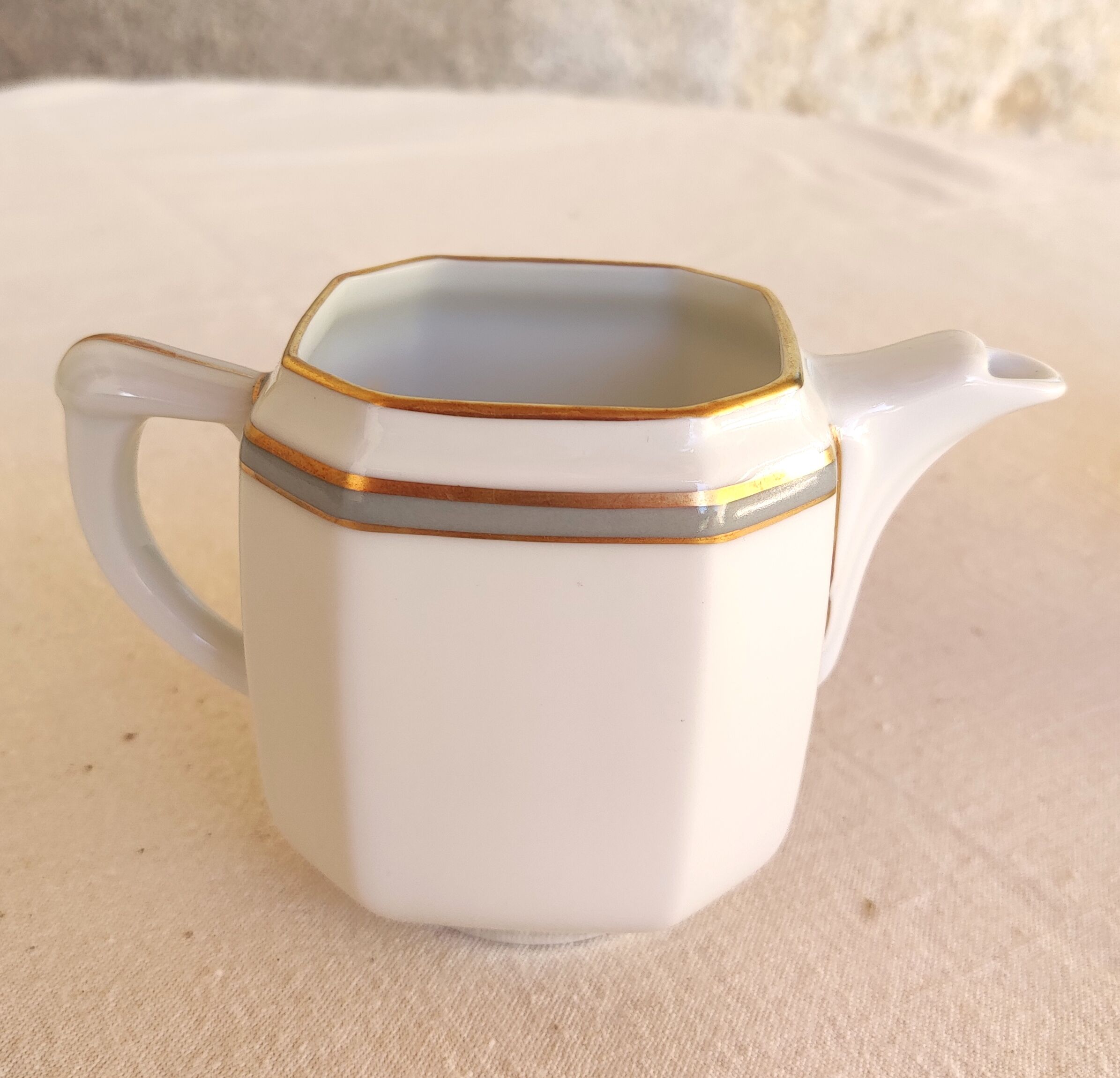 Porcelain creamer and sugar bowl - Elysée model - Jammet et Seignolles