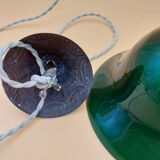 Suspension laiton tulipe opaline verte