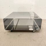 Stainless steel bar coffee table, kappa 1970