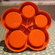 Pepper -salt orange 70's placemat