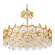 Lustre en laiton et cristal design Sciolari par Palwa, Allemagne, années 1970