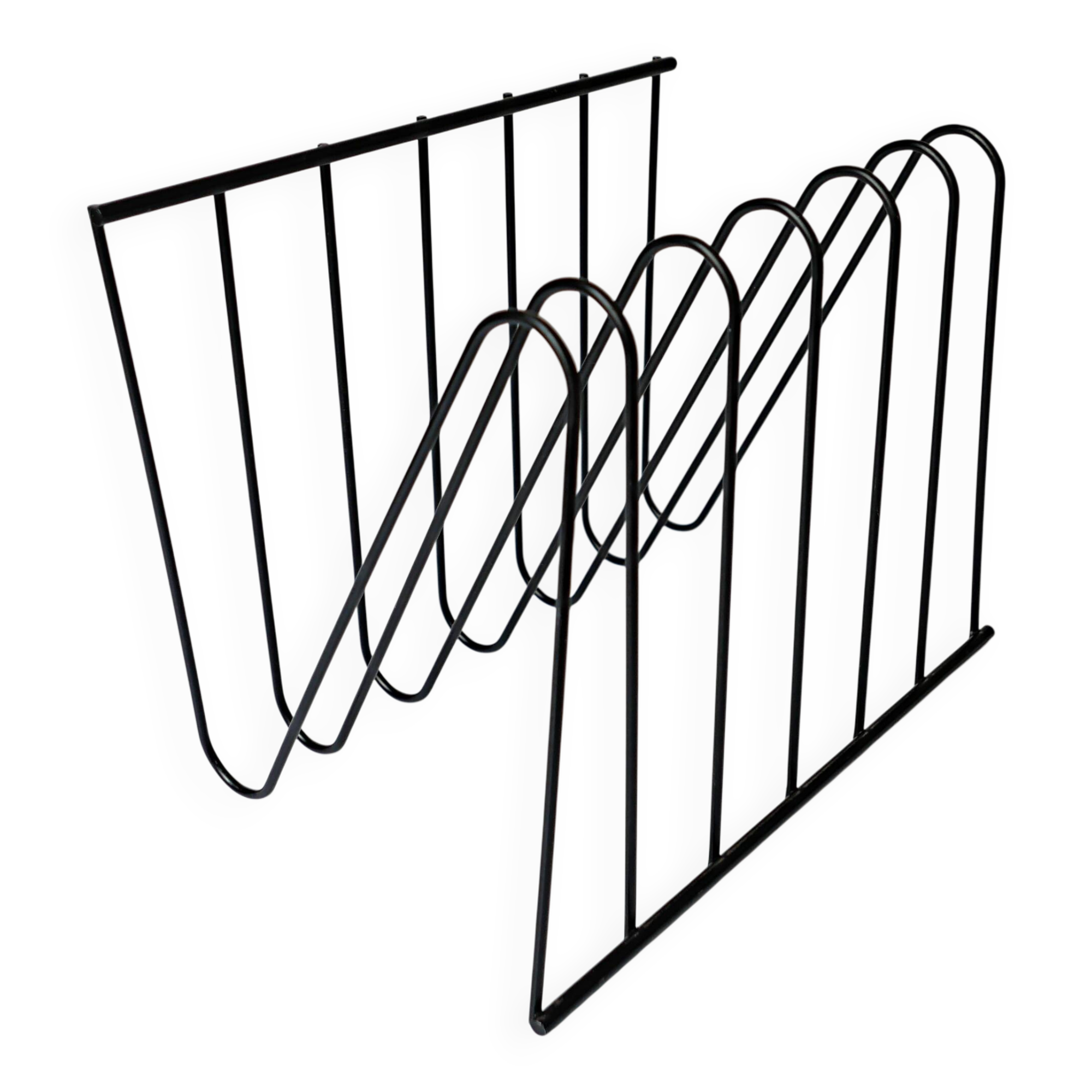 design François Arnal Atelier A vintage 1970 Zigzag magazine rack