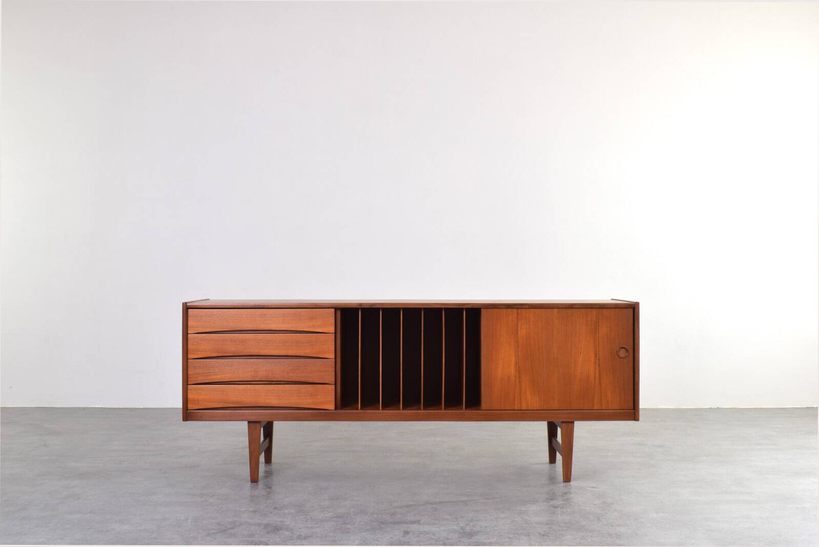 Hi-Fi sideboard in teak mid-century Ulvö by Erik Wørts for Ikea, 1960s.