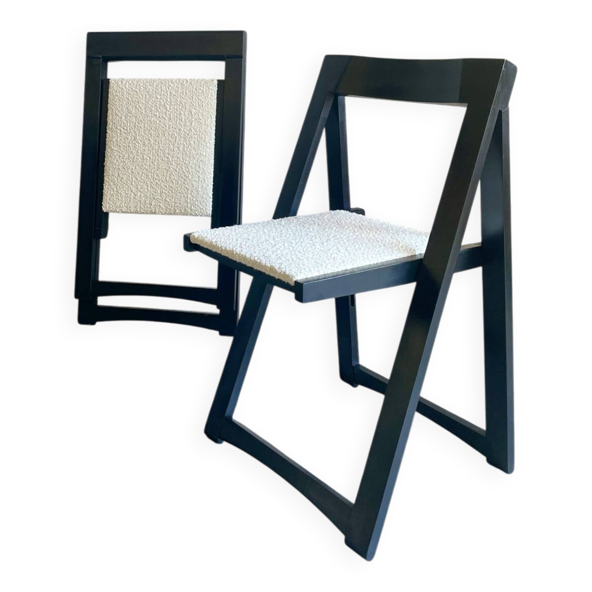Paire de chaises pliantes vintage Trieste par Aldo Jacober – années 70