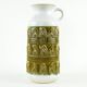 Ceramic floor vase with relief pattern, West Germany, 1970s