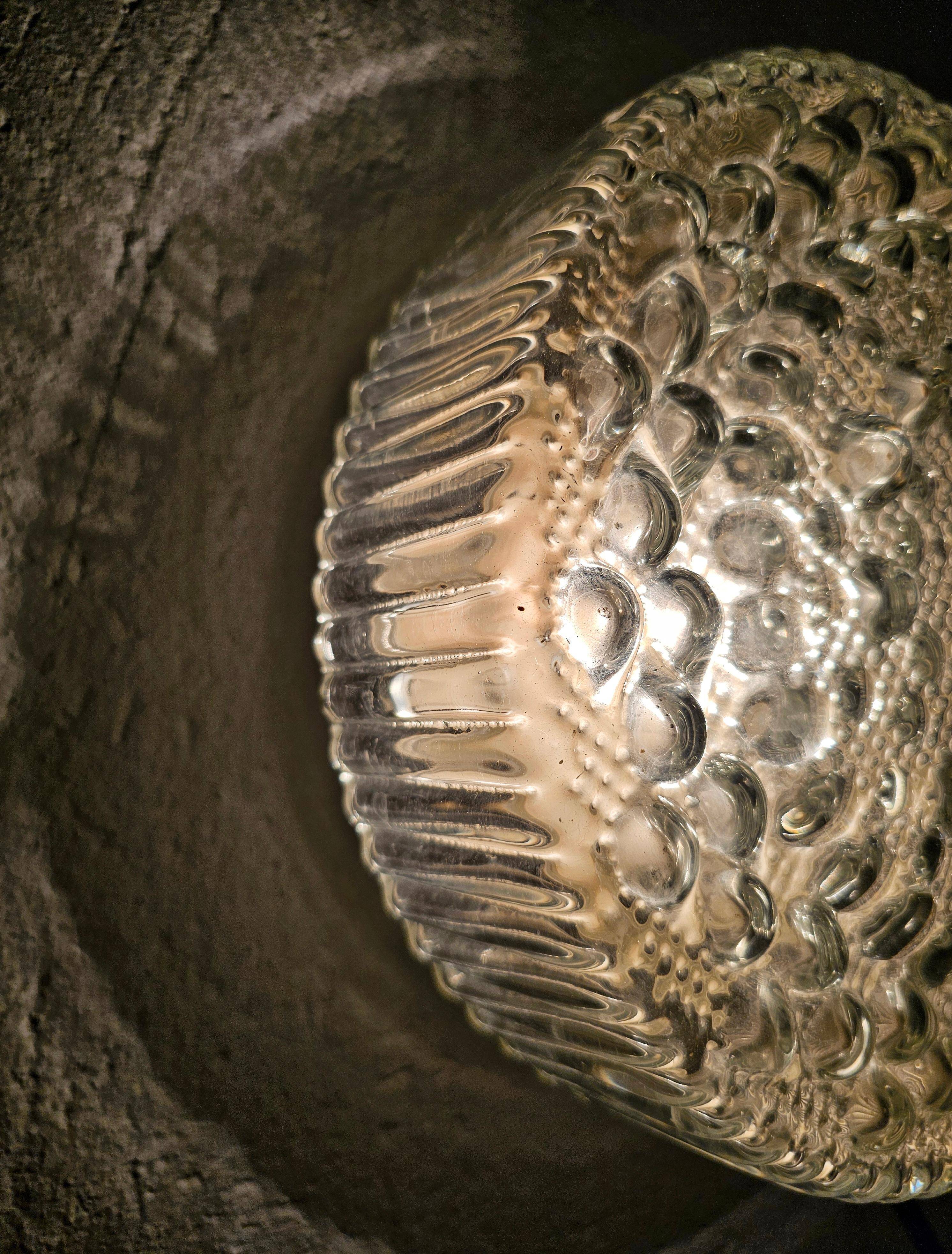 Bubble glass ceiling light mid-century by Motoko Ishii for STAFF