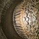 Bubble glass ceiling light mid-century by Motoko Ishii for STAFF