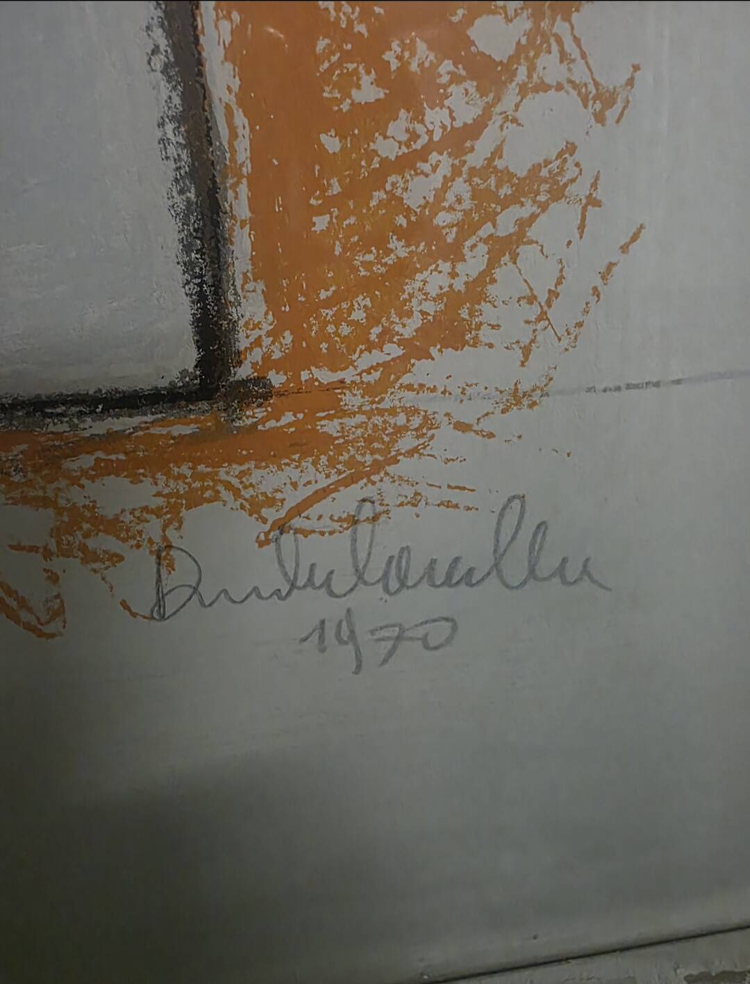 Grande lithographie signée –Rare Épreuve d’artiste - 1970