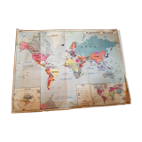 Carte scolaire vintage