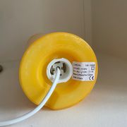 Fitz lamp in yellow glass Habitat vintage cylinder tube lamp