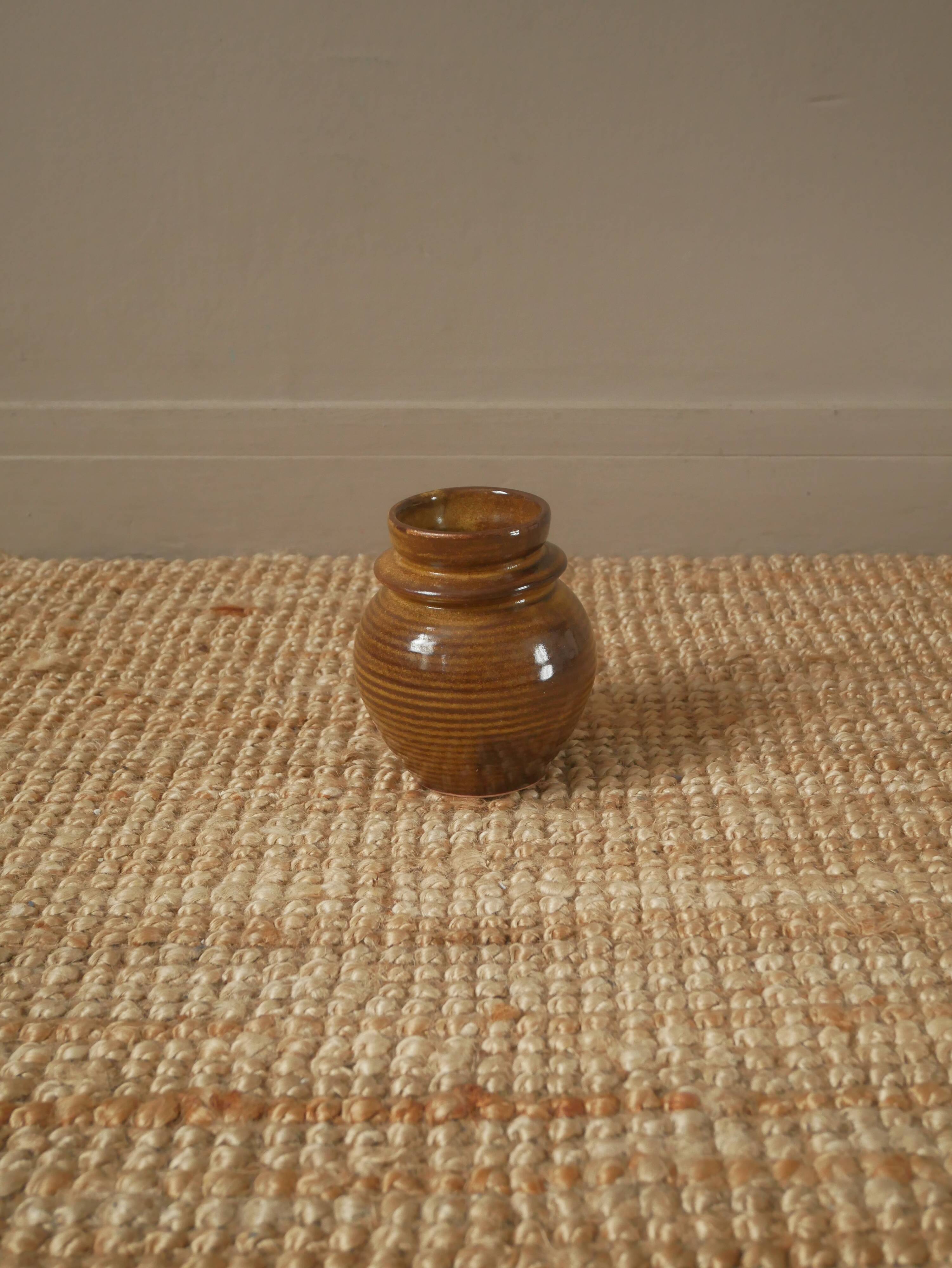 Ceramic vase handmade pottery artisanal production Scandinavian country decoration