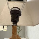 Pair of wicker table lamps from the 60s