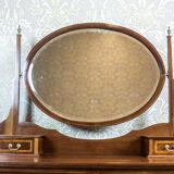 Antique English Softwood and Mahogany Veneer Vanity Table by Maple & Co., 1890s