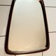 Scandinavian mirror free-form in teck 1960 48x62cm