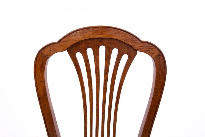Large extendable table with eight chairs, late 19th century, France. After renovation.