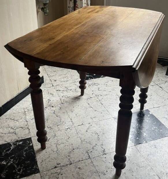 Oak table with ears from the 1950s.