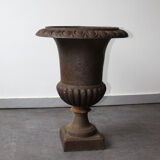 Campana urn-style cast iron planter, France