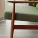 Vintage Sage Green Armchair by H.Lis