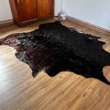 Brown cowhide rug, 2.30m
