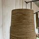 Rare teak and sisal wall lamp from the 1960s, attributed to Lotte Bostlund.